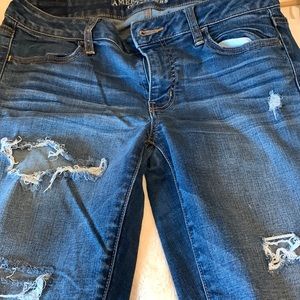 American Eagle denim size 10 distressed